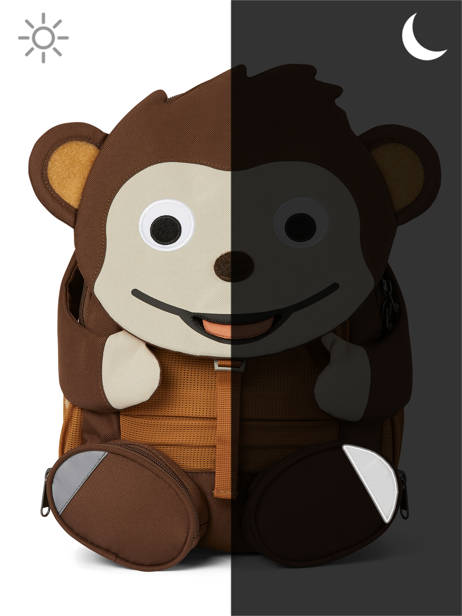 Rugzak Affenzahn Bruin large friends AFZ-FAL2 ander zicht 5